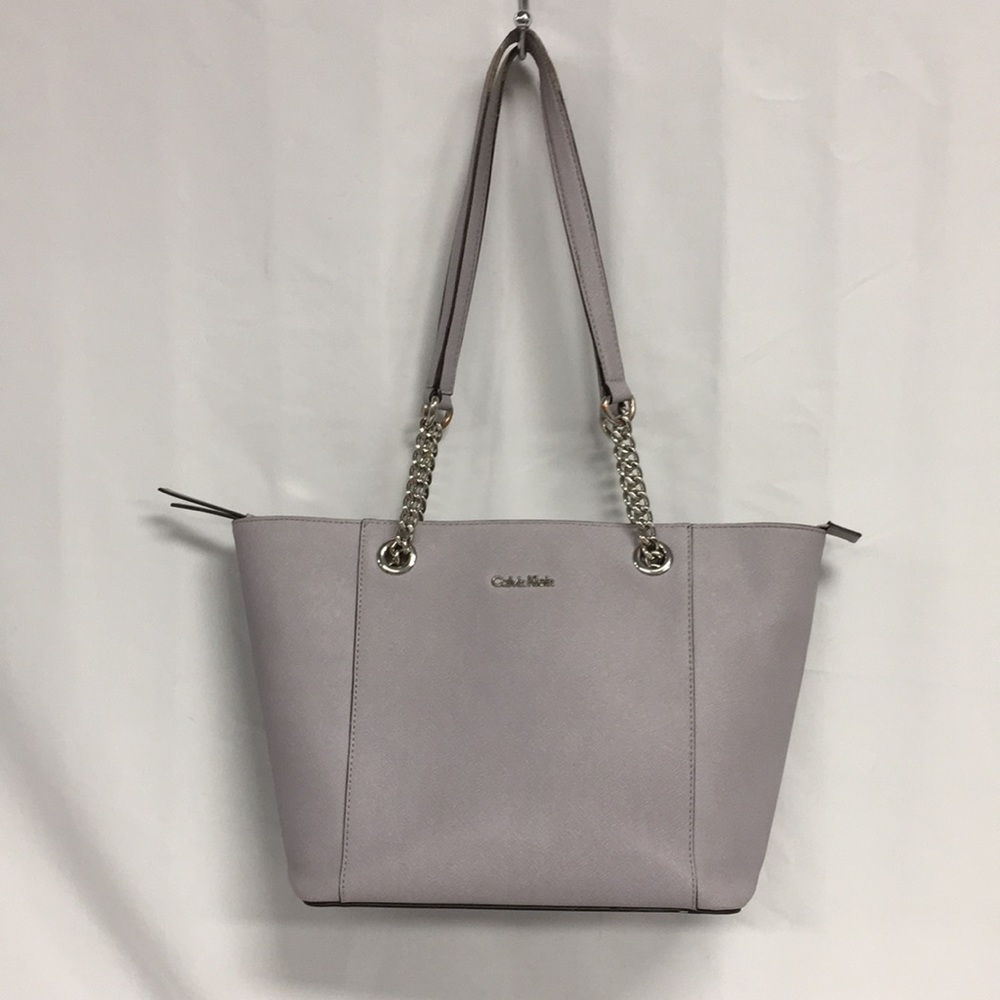 Calvin Klein Lilac Leather Tote